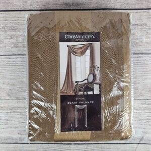 CHRIS MADDEN CHANTAL SHEER WINDOW SCARF PANEL VALANCE JCP Home 50X216"